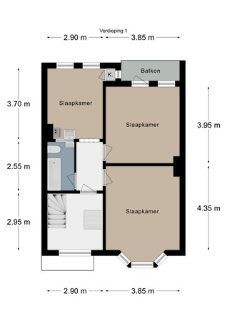 Floorplan - Prins Bernhardstraat 11, 6291 GV Vaals